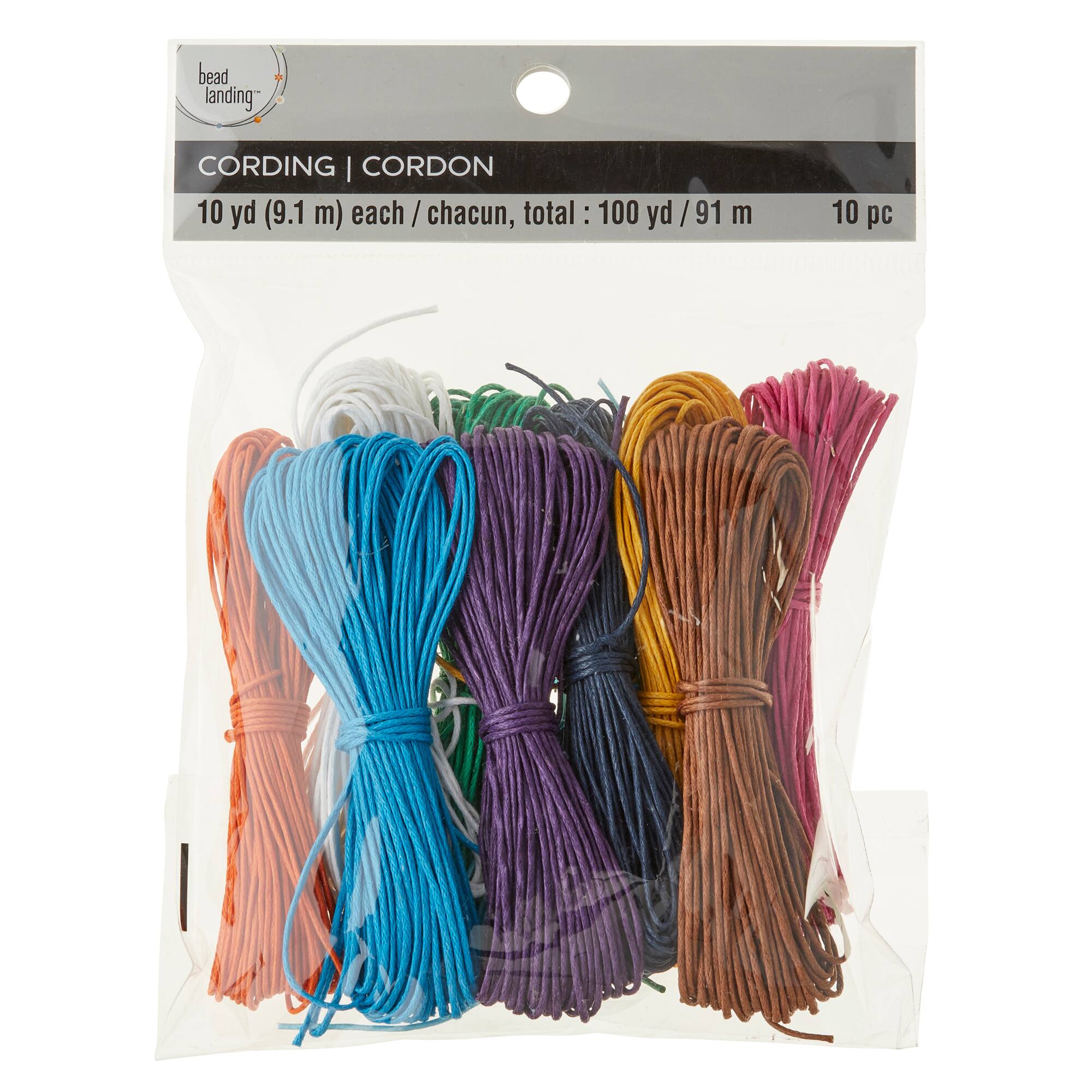 12 Packs: 10 ct. (120 total) 1mm Cotton Cording Value Pack by Bead Landing™